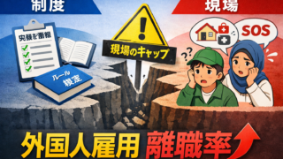 外国人雇用の離職率、実は“制度より現場”が原因です。